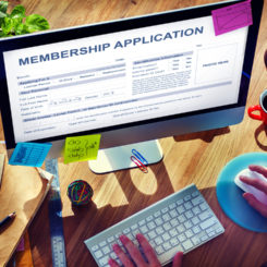 Membership Application Form Register Concept Membership Application Form Register Concept